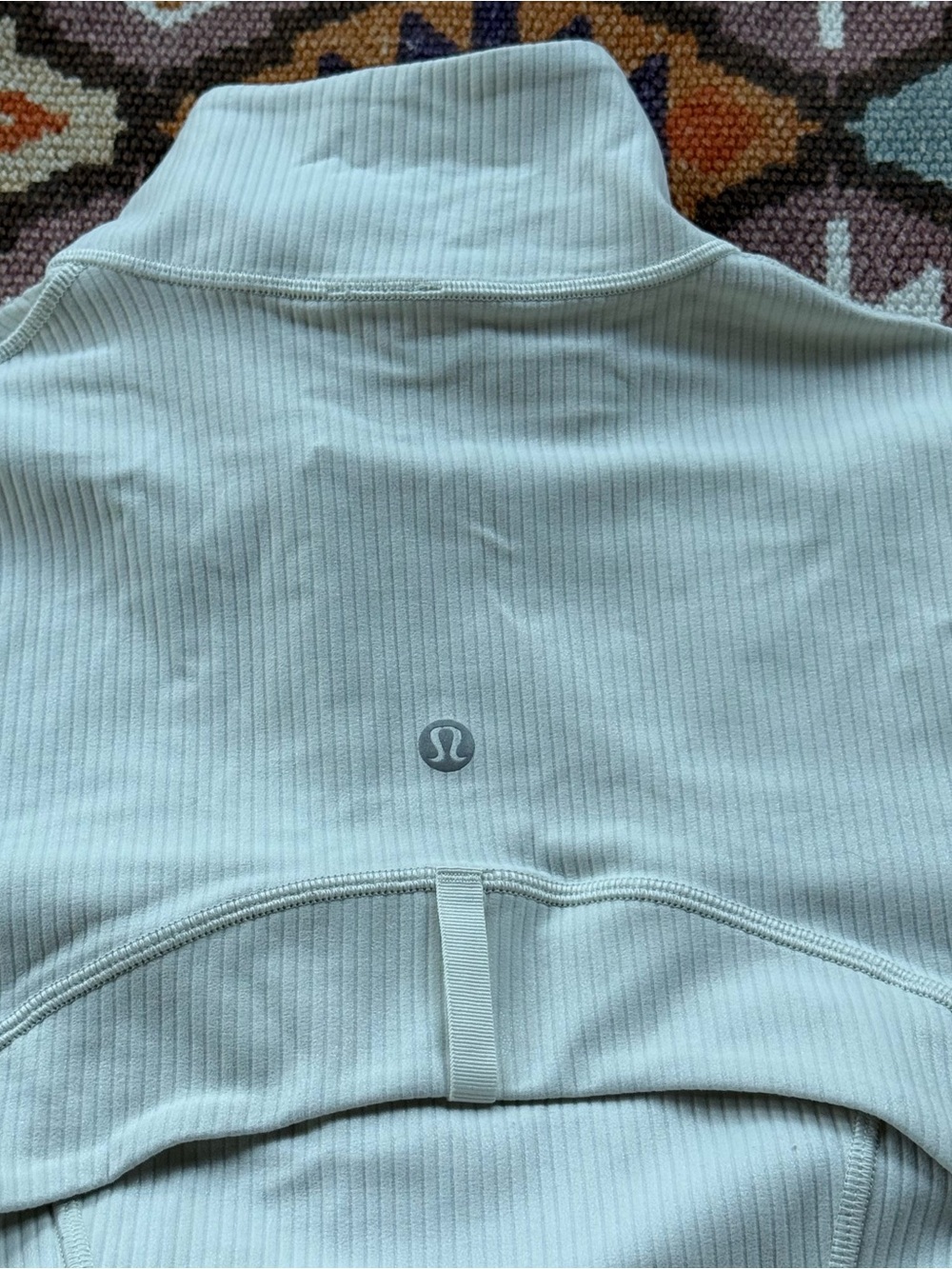 Lululemon Define Cropped Jacket Ribbed Nulu Shine Women’s Size 4 White Ivory - Picture 8 of 10